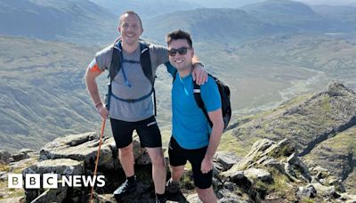 Blind lawyer climbs 24 mountains in 24 hours with boss