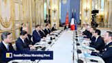 Chinese President Xi meets Macron aided by top party and ministerial officials