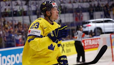 Detroit Red Wings at Worlds: Lucas Raymond's Sweden tops Alex Lyon's USA