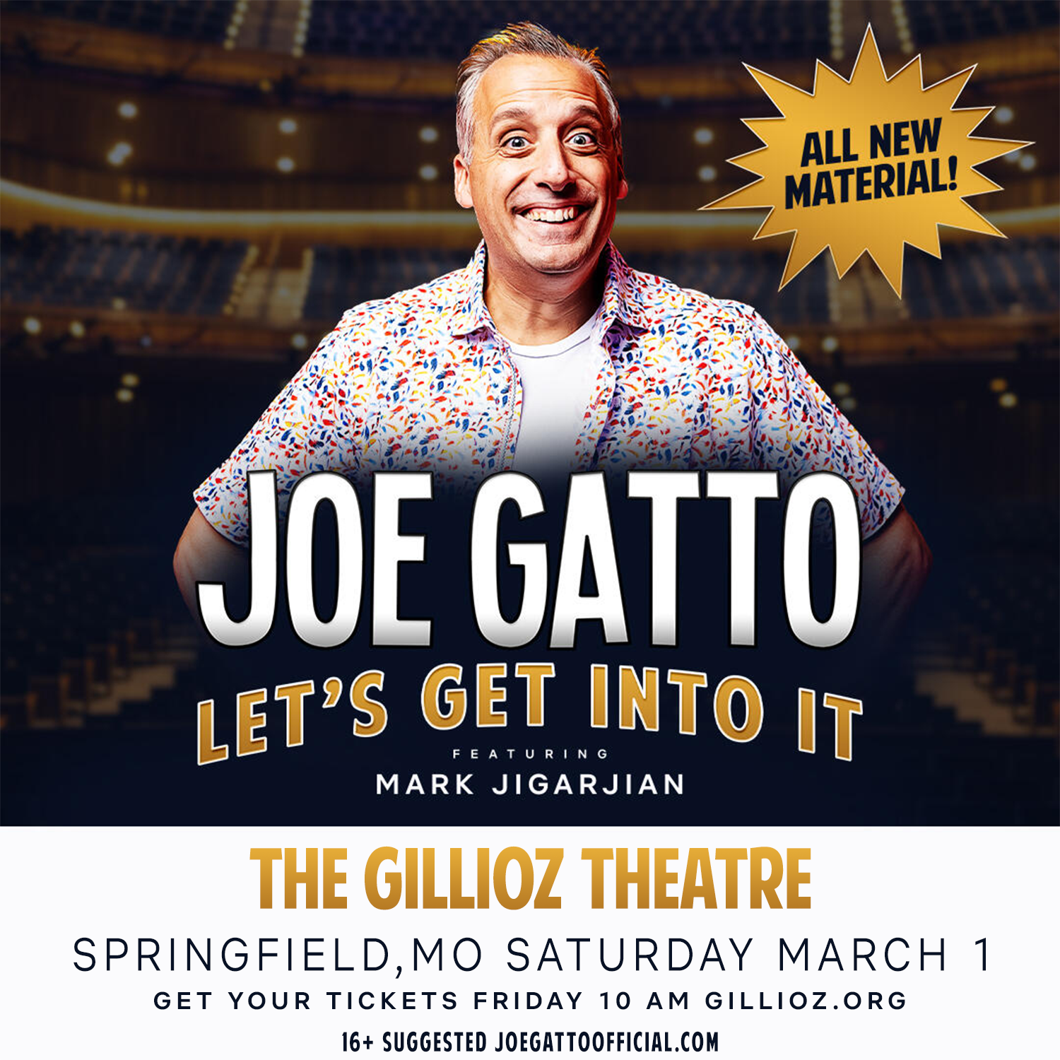 'Impractical Jokers' comedian coming to Springfield's historic Gillioz Theater in 2025