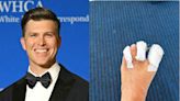 Colin Jost shares photo of bloodied foot injury while covering Olympic surfing in Tahiti