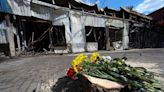 Ukraine mourns 16 killed in Russian attack that hit market in east