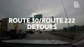 Turn-by-turn instructions: We drove each detour route with a dashcam rolling