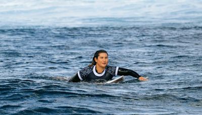 Brisa Hennessy impresionó en la ola más peligrosa del mundo en los Juegos Olímpicos de París 2024