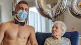 Woman celebrates 106th birthday with naked waiter and glass of bubbly: ‘Never seen anything like it’