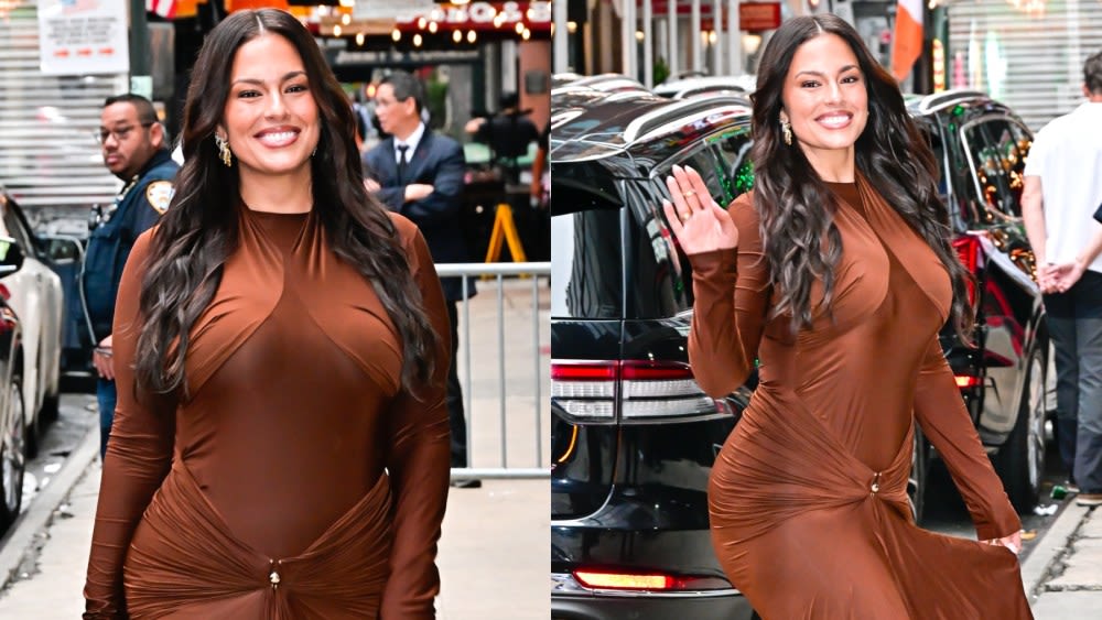 ...Graham Embraces Wrap Details in Maxidress for ‘Good Morning America’ Appearance, Talks Body Positivity and ‘...