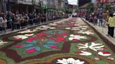 Ponteareas, en Pontevedra, calienta motores para su día grande: miles de flores cubren las calles