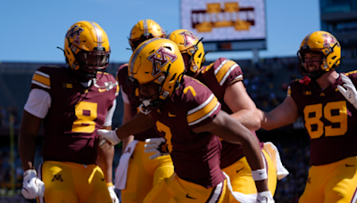 Brosmer shines as Gophers dominate Rhode Island 48-0