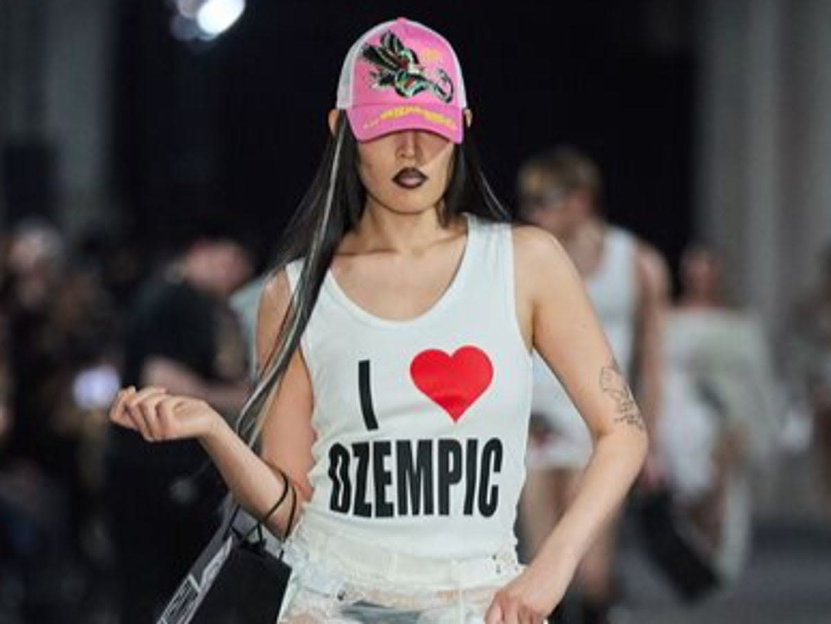 Fashion brand faces backlash for Ozempic tank top debuted at Berlin Fashion Week