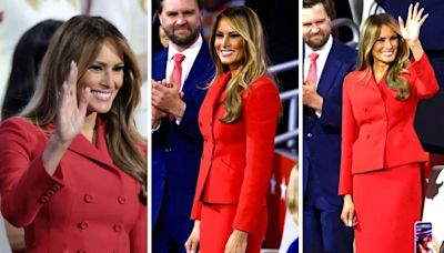 Melania Trump Wears Red Dior Suit At RNC; A Classic Favourite She’s Owned for 7 Years