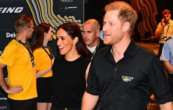 Prince Harry 'Follows Behind His Wife' Meghan Markle at LAX as the Duchess 'Takes Care of Business'