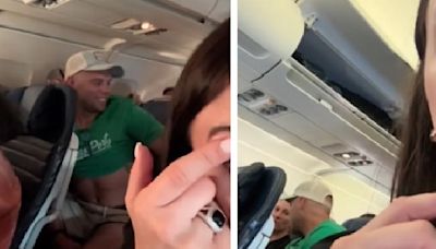 'They're in the bathroom': Passenger catches 'someone's husband' cheating on flight, posts video