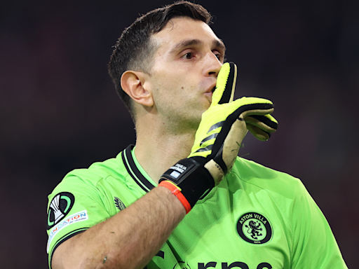 Ex-Arsenal star explains why Emiliano Martinez's antics 'annoy' him after Aston Villa goalkeeper repeats Argentina World Cup penalty heroics in Europa Conference League...