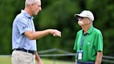 Jim Furyk and caddie Mike 'Fluff' Cowan reunite at Dick's Sporting Goods Open