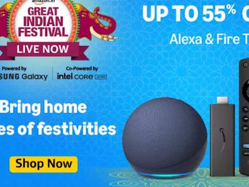 Amazon Sale 2024 LIVE DEALS - Up to 55% off on Alexa and Fire TV devices in Great Indian Festival