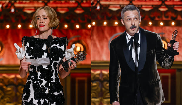 After Tony Awards, will Sarah Paulson or Jeremy Strong join the Triple Crown of Acting club?