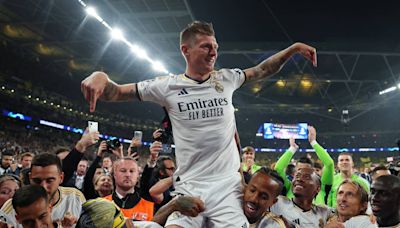 Toni Kroos se despide del Real Madrid levantando la decimoquinta Champions