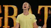 Korda of U.S. stops 2-time Australian Open runner-up Medvedev