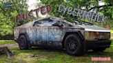 Check Out This Tesla Cybertruck Wrapped In Rust