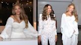 Beyoncé Embraces White-hot Dressing in Prabal Gurung for Cécred Launch Party With Tina Knowles in Nadine Merabi Lace Jumpsuit