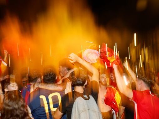 Euphoric Spain fans roar as their team become the champions of Europe