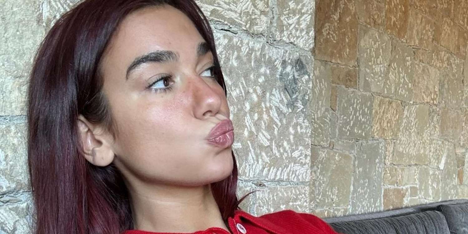 Dua Lipa Posed in Nothing But Technicolor Bikini Bottoms in Her Latest Vacation Post