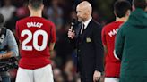 Man Utd fans beg Ten Hag to stay next season after 'iconic' speech on pitch