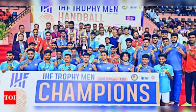 India sweeps Youth and Junior titles at IHF Trophy Handball Championship | Jaipur News - Times of India
