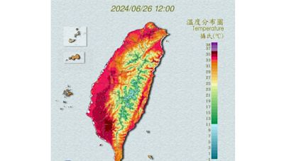 熱到快融化！14縣市高溫警戒 屏東恐飆38℃ 全台最高溫測得39.8℃