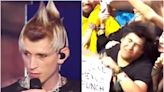 Machine Gun Kelly jokes he’s ‘making dreams come true’ as he punches fan in the face