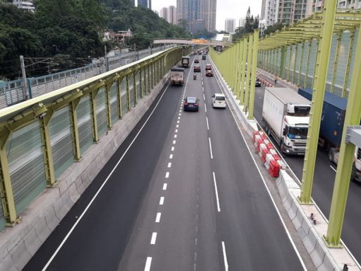 大埔公路（沙田段）北行線三線通車 行車時間縮短逾半