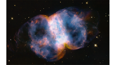 Hubble Celebrates 34th Anniversary with a Look at the Little Dumbbell Nebula | Newswise: News for Journalists