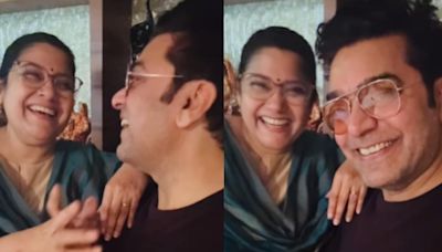 Renuka Shahane sings ’Kabhi Kabhi Mere Dil Mein’ with a twist for husband Ashutosh Rana, watch cute video