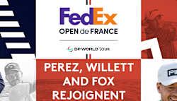 Rolex Series winners Perez, Fox and Willett confirmed for 2024 FedEx Open de France - Articles - DP World Tour