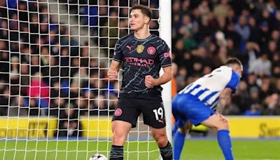 Los elogios a Julián Álvarez tras volver al gol en el Manchester City: "De sus mejores partidos sin Haaland"