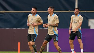 Final Argentina-Colombia: la selección realizó su primer entrenamiento en Miami y Scaloni define el equipo
