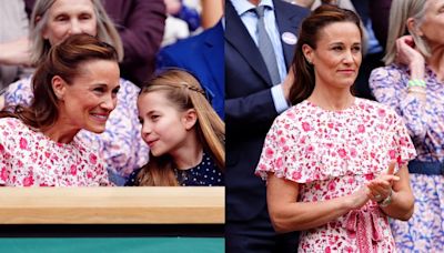 Pippa Middleton Favors Florals in Caped Beulah Dress at Wimbledon 2024 Men’s Final Alongside Sister Kate Middleton and Niece...