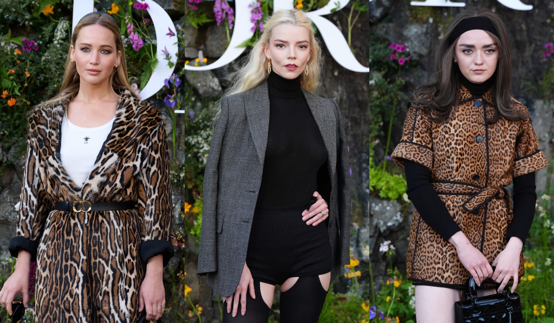 Jennifer Lawrence, Lily Collins and More Celebrities Braved the Bluster for Dior’s Show in Scotland