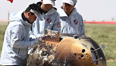 Nave china vuelve a la Tierra con las primeras muestras rocosas de la cara oculta de la Luna