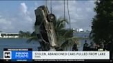 Divers pull 32 cars from a Florida lake — it's an underwater parking lot