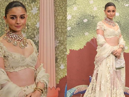 Shubh Aashirwad: Alia Bhatt chooses Anamika Khanna chikankari lehenga and it SCREAMS classiness