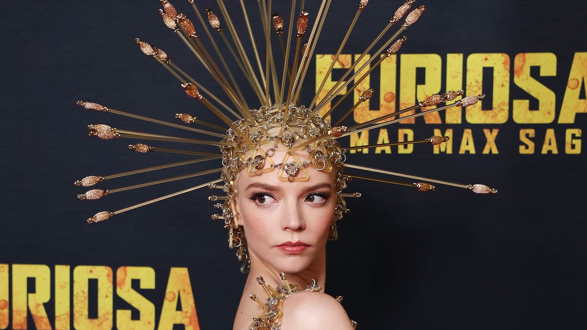 Anya Taylor-Joy Wears the Sheerest, Spikiest Gown to the 'Furiosa' Premiere