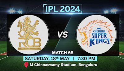 IPL Match Today: RCB vs CSK Toss, Pitch Report, Head to Head stats, Playing 11 Prediction and Live Streaming Details