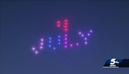 Choreographed drone Fourth of July show complements Edmond LibertyFest fireworks this year