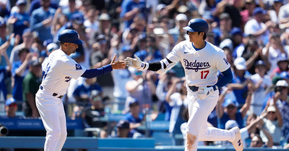 Shohei Ohtani homers twice as Dodgers sweep Braves with 5-1 win