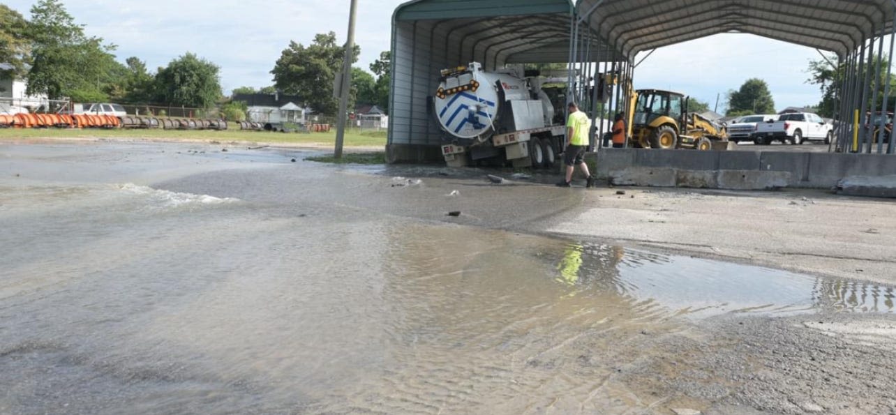 Water line breaks in Petersburg neighborhood; low pressure expected throughout town