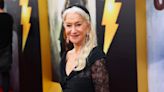 Helen Mirren Looks Glamorous with Long Gray Hair on Shazam Red Carpet