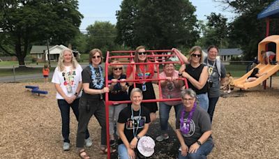 Marlowe Elementary uses School vs. Cancer grant to purchase new playground equipment