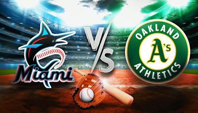 Marlins vs Athletics prediction, odds, pick, how to watch