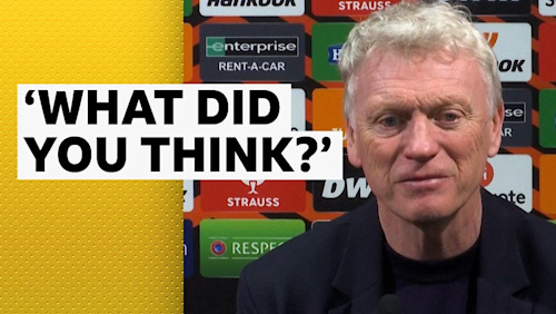 Moyes in exchange with reporter after Europa League exit